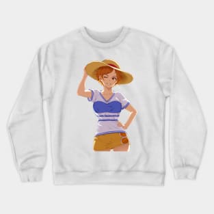 Nami fanart (One Piece) Crewneck Sweatshirt